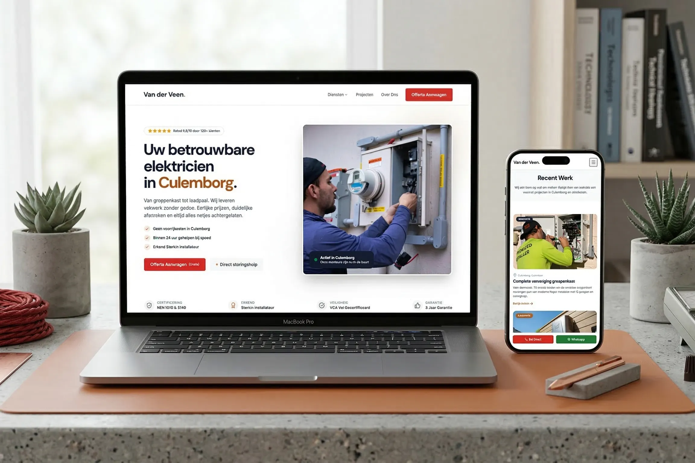 Demo website voor elektricien